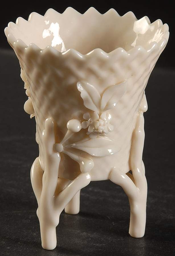 Vases 3'' Flowered Spill Vase by Belleek Pottery (Ireland)-1