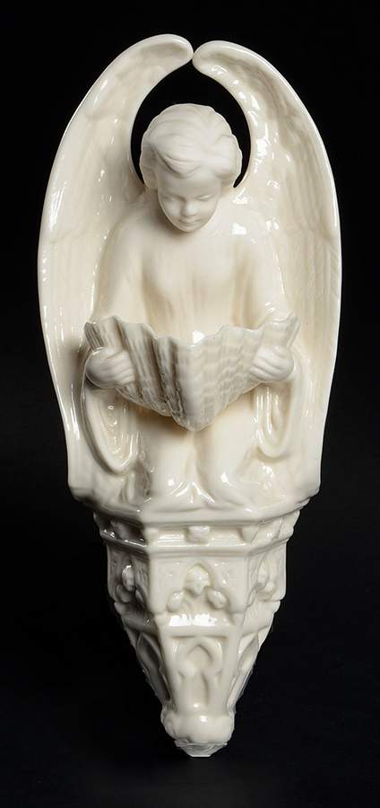 Fonts 10'' Angel Font by Belleek Pottery (Ireland)-1