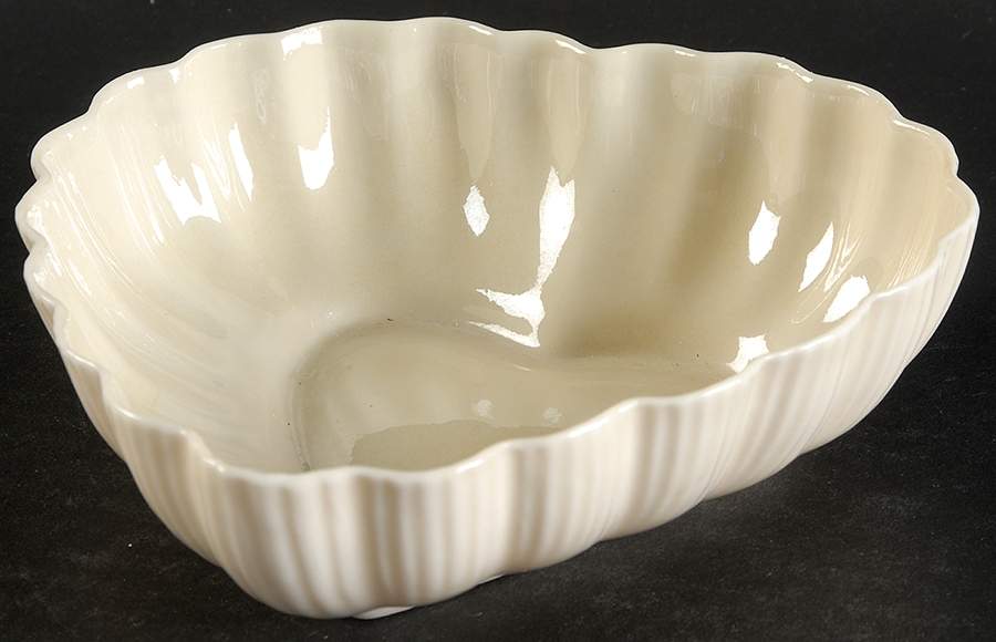 Leaf, Shell & Heart Shaped Plates 6'' Heart Shaped Bowl by Belleek Pottery (Ireland)-1