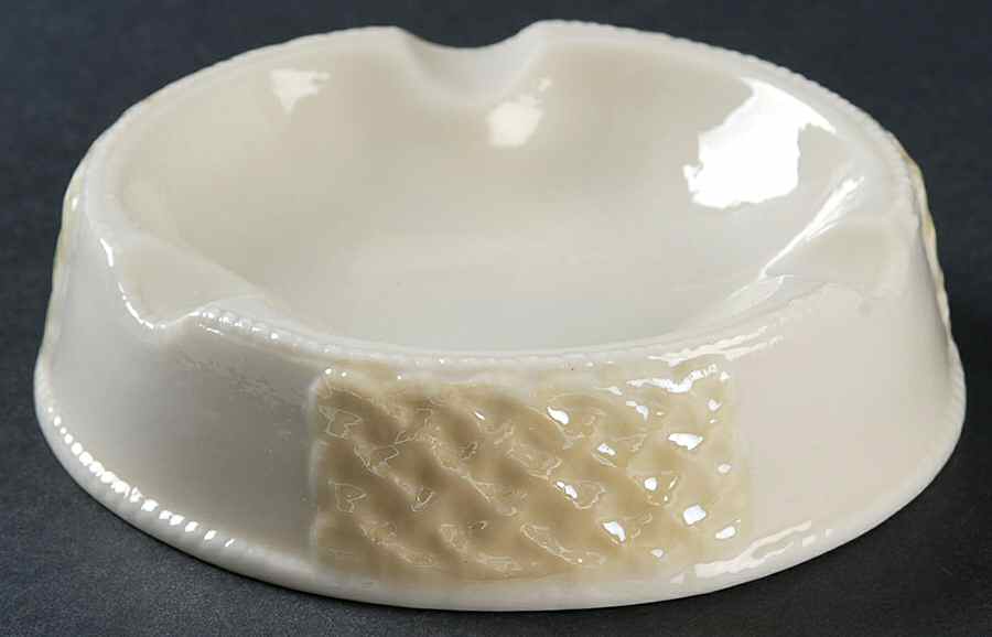 Smoking Accessories Lattice Ashtray by Belleek Pottery (Ireland)-1