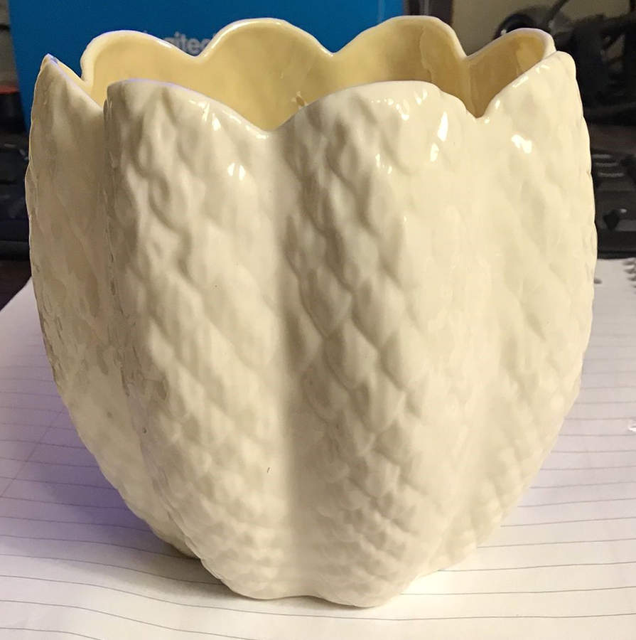 Flower Pot Cone Flower Pot by Belleek Pottery (Ireland)-1