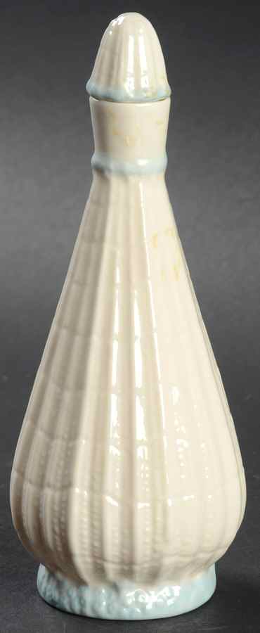 Neptune Blue Perfume Bottle with Stopper by Belleek Pottery (Ireland)-1