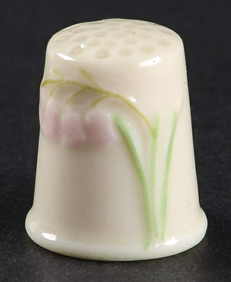 Harebell Thimble by Belleek Pottery (Ireland)-1