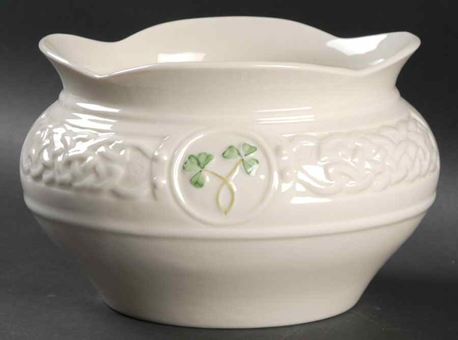 Collectors Society Celtic Mini Cachepot by Belleek Pottery (Ireland)-1