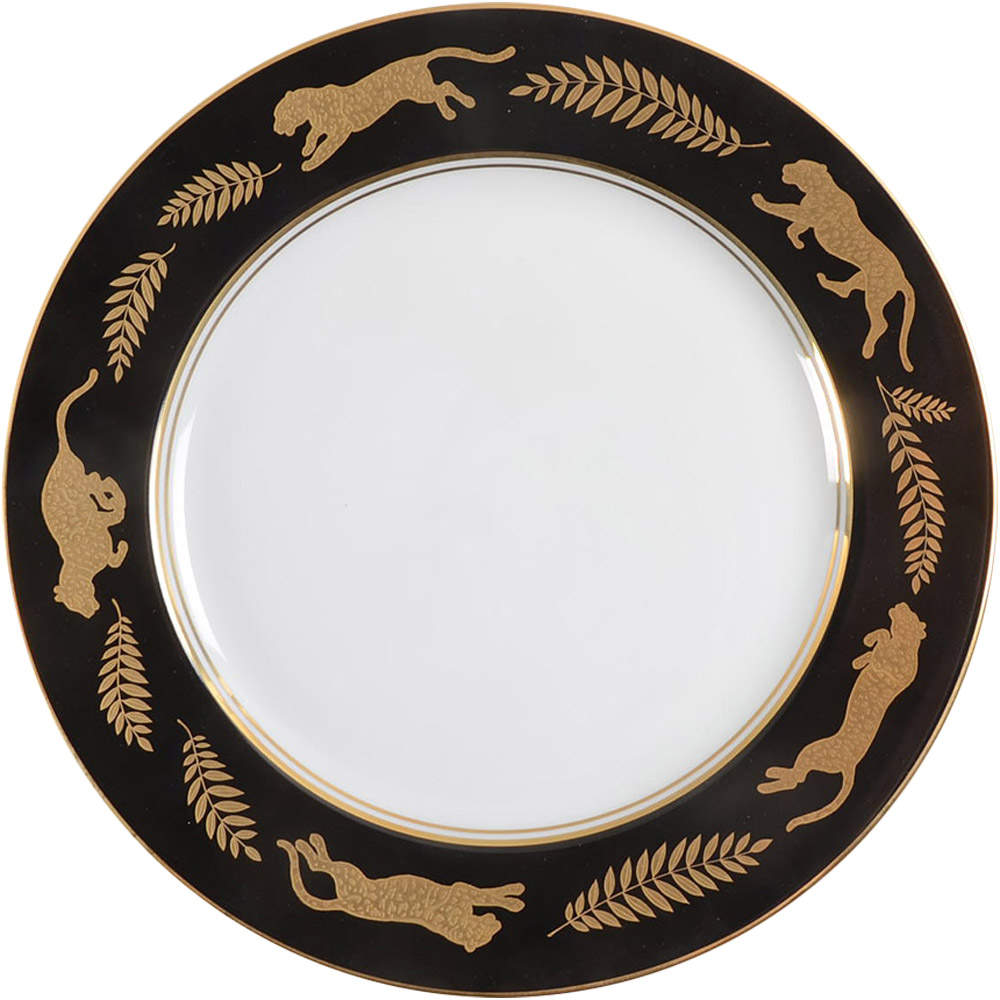 Jaguar Gold Dinner Plate by Lynn Chase-1