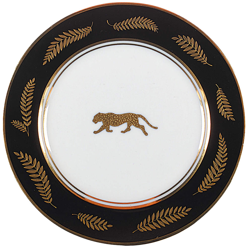 Jaguar Gold Bread & Butter Plate by Lynn Chase-1