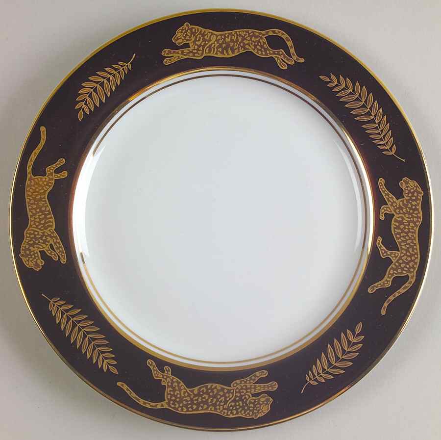 Jaguar Gold Salad Plate by Lynn Chase-1