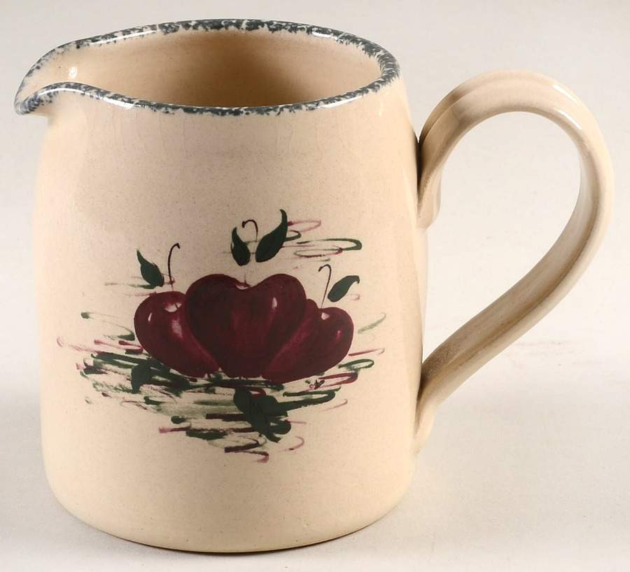 Burgandy Apple 16 Oz Pitcher by Casey Pottery-1