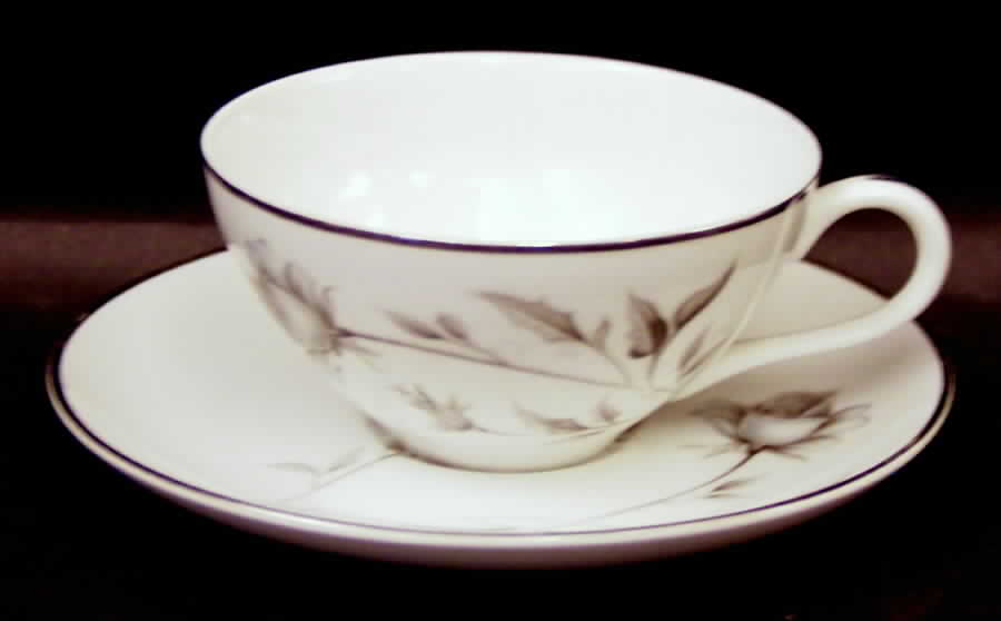 Eternal Rose Flat Cup & Saucer Set by Coreling-1