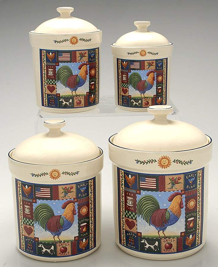 Rise and Shine (4 Piece) Canister Set (Box Set) by Certified International-1