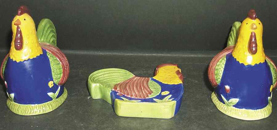 Rise and Shine Figural Stove Set (Salt & Pepper, Spoon Holder) by Certified International-1
