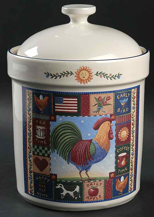 Rise and Shine Extra Large Canister & Lid by Certified International-1