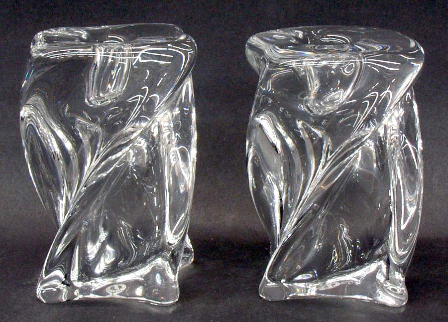 Isabelle (Set of 2) 4" Single Light Candlesticks by St Louis-1