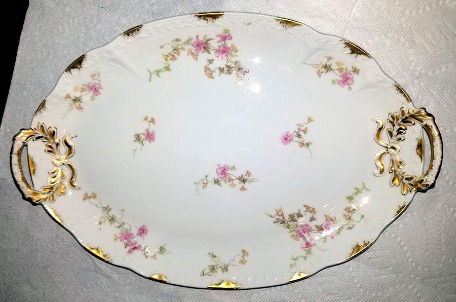 CHF387 17" Oval Serving Platter by Charles Field Haviland-1