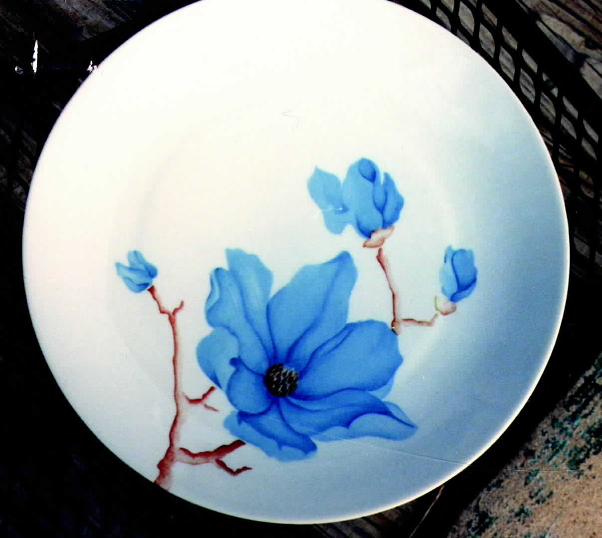 Hibiscus Dinner Plate by Charles Field Haviland-1