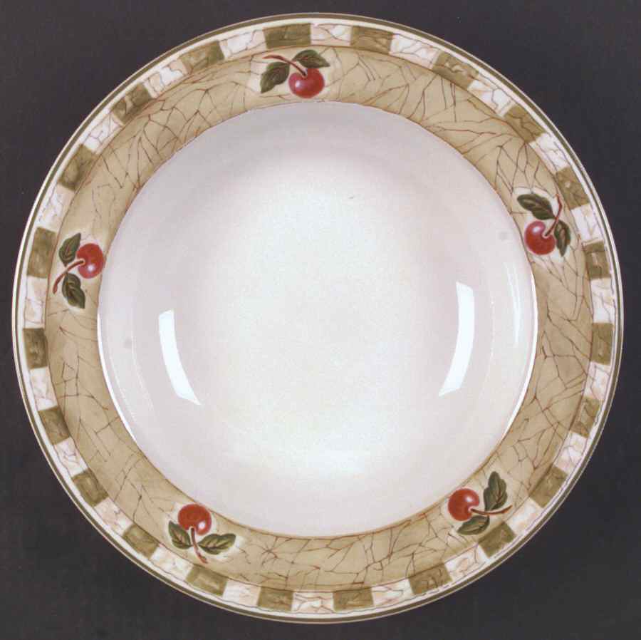 Decoupage Large Rim Soup Bowl by Coventry (PTS)-1