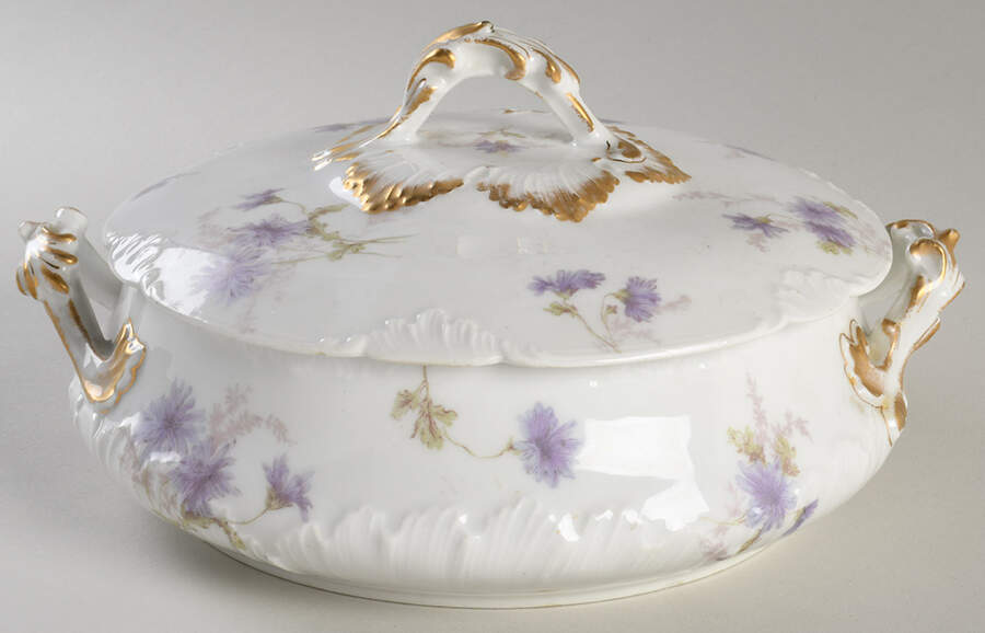 Schleiger 378-5 Round Covered Vegetable by Charles Field Haviland-1