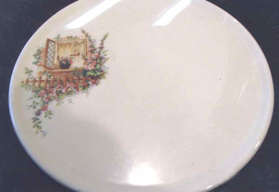 Open Window Cake Plate by Coors Pottery-1