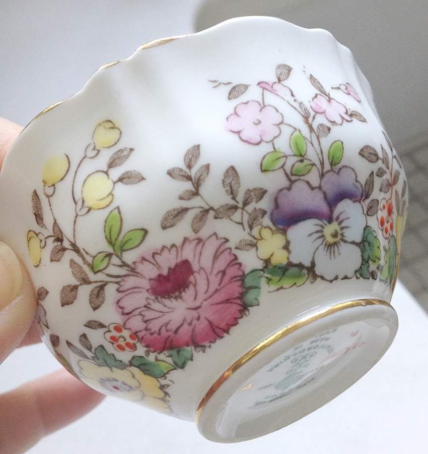 15415 Open Sugar Bowl by Crown Staffordshire-1