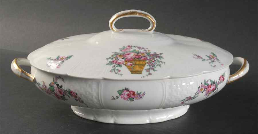 CHF397 Oval Covered Vegetable by Charles Field Haviland-1