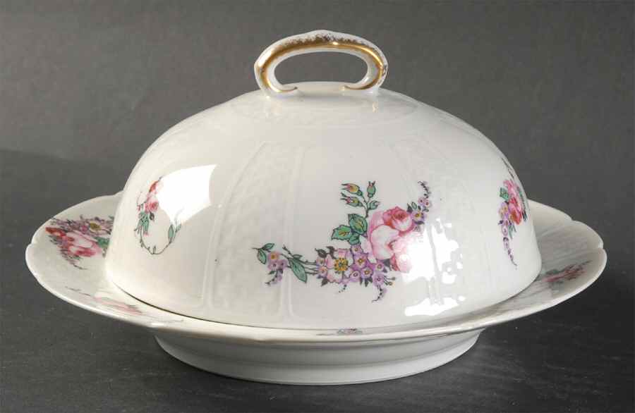 CHF397 Round Covered Butter by Charles Field Haviland-1