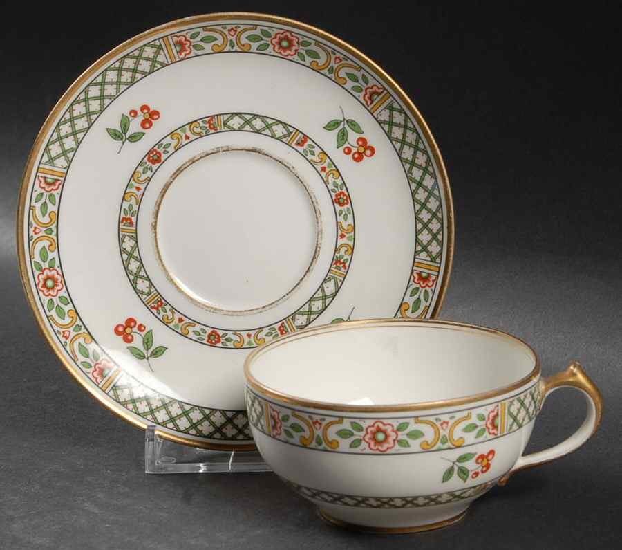CHF400 Flat Demitasse Cup & Saucer Set by Charles Field Haviland-1