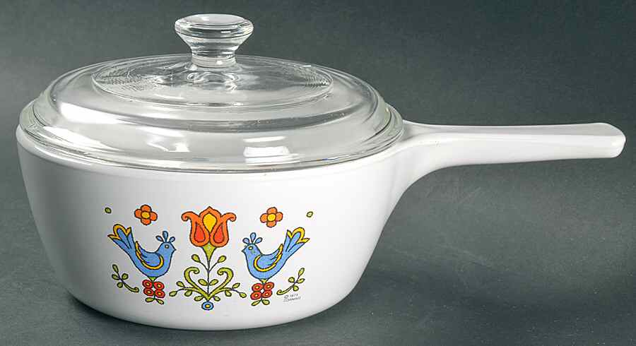 Country Festival 1.5 Pint Menuette Pan & Lid by Corning Corelle-1