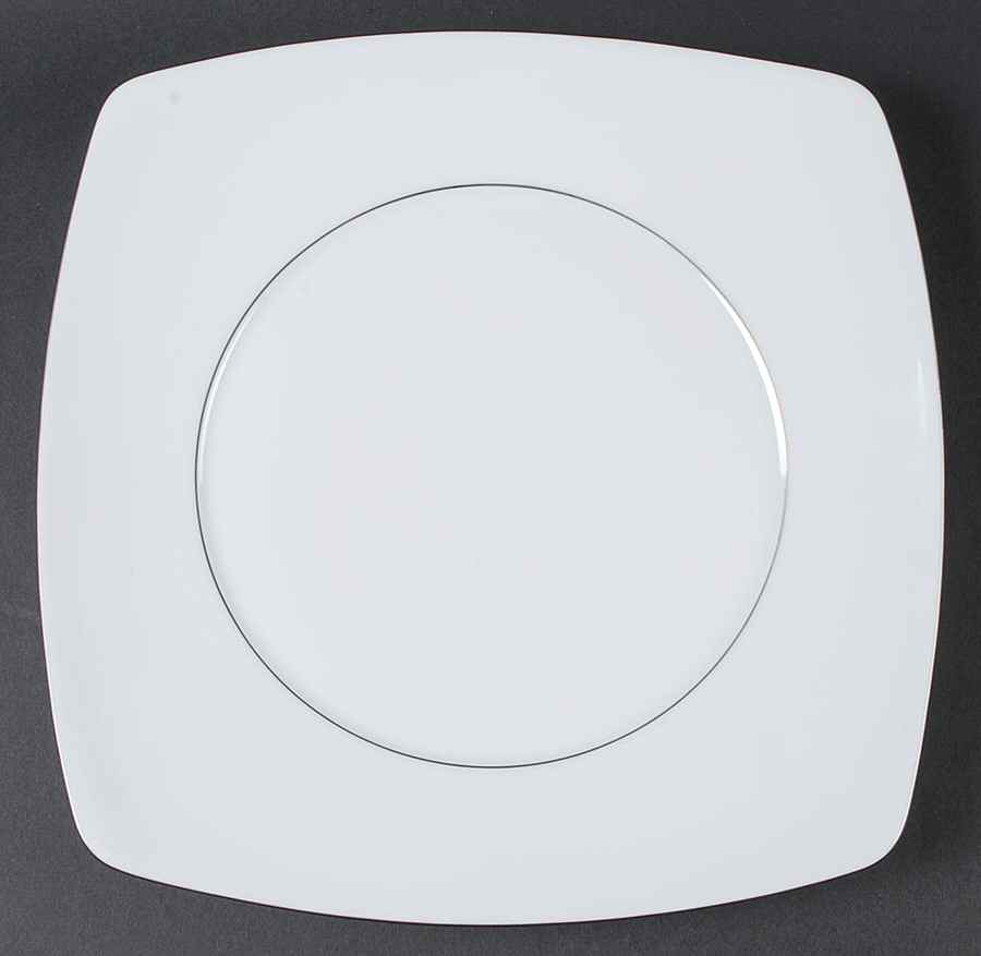 Prelude Platinum (Trim & Verge) 12" Chop Plate (Round Platter) by Jean Louis Coquet-1