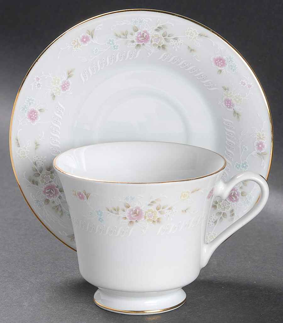 CCN6 Footed Cup & Saucer Set by Crescent (China)-1