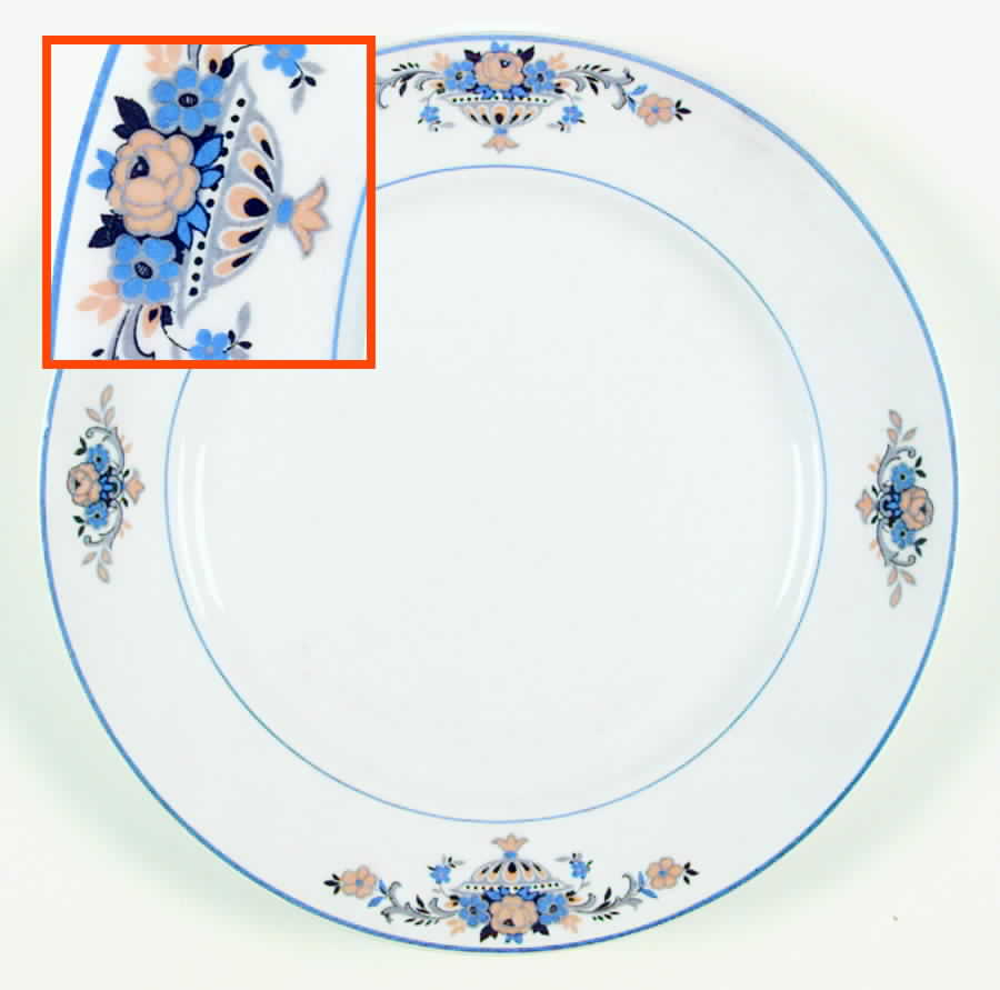 CRP47 Luncheon Plate by Crown Potteries-1