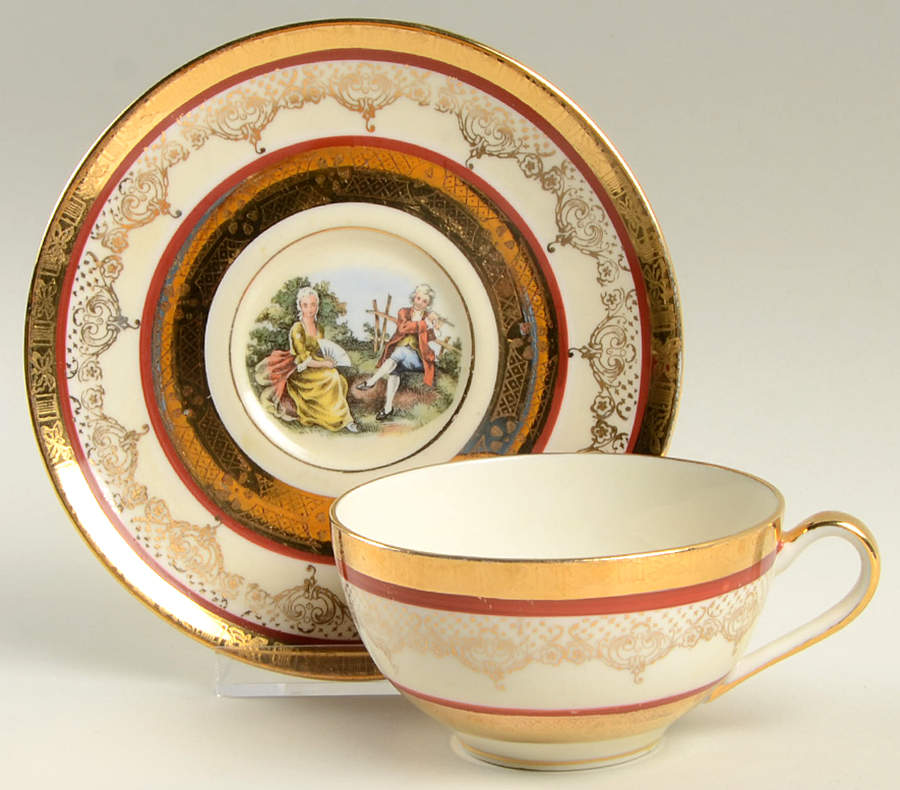 CYD1 Flat Cup & Saucer Set by Croydon-1