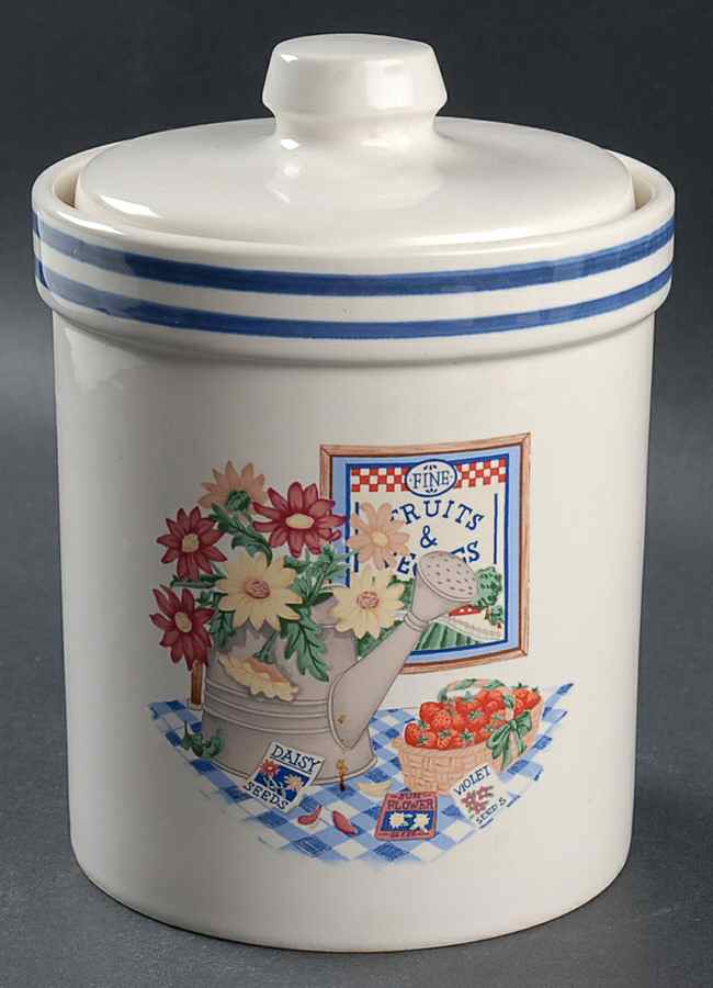 Garden Splendor Medium Canister & Lid by Century China-1