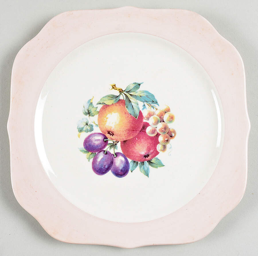CRO132 Square Salad Plate by Crooksville-1
