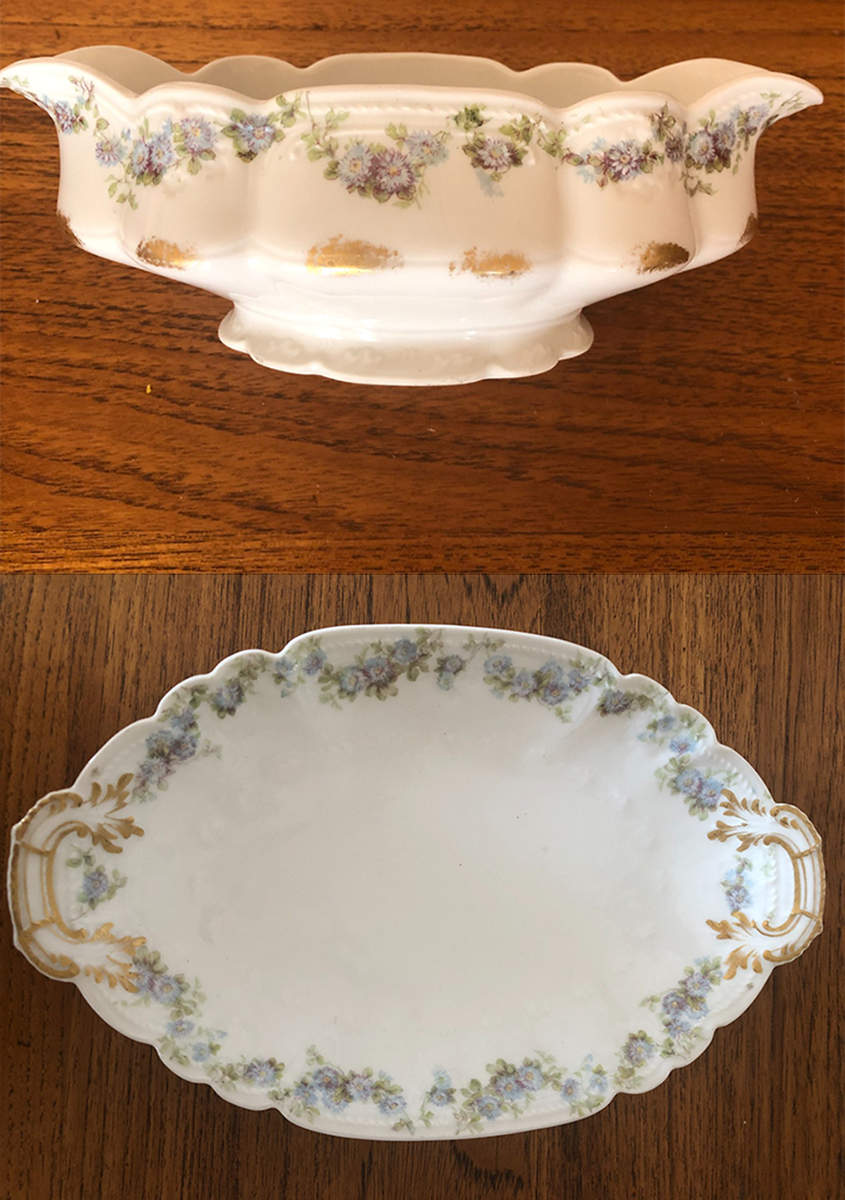 CHF408 Gravy Boat & Underplate by Charles Field Haviland-1
