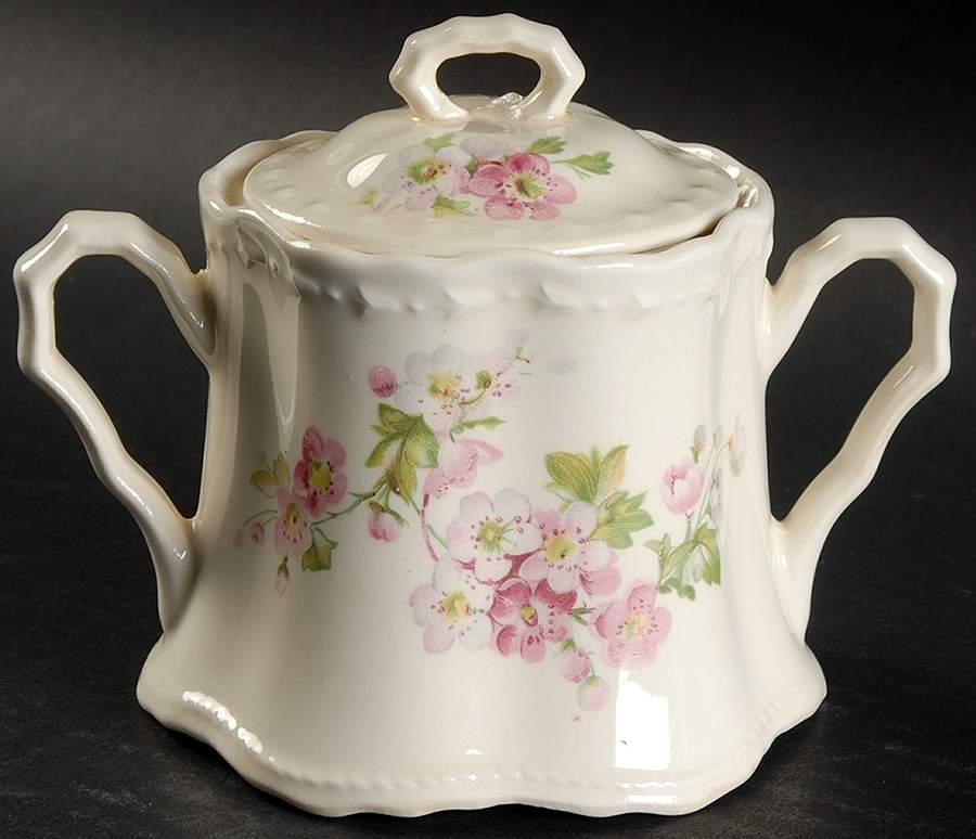 CRO133 Sugar Bowl & Lid by Crooksville-1