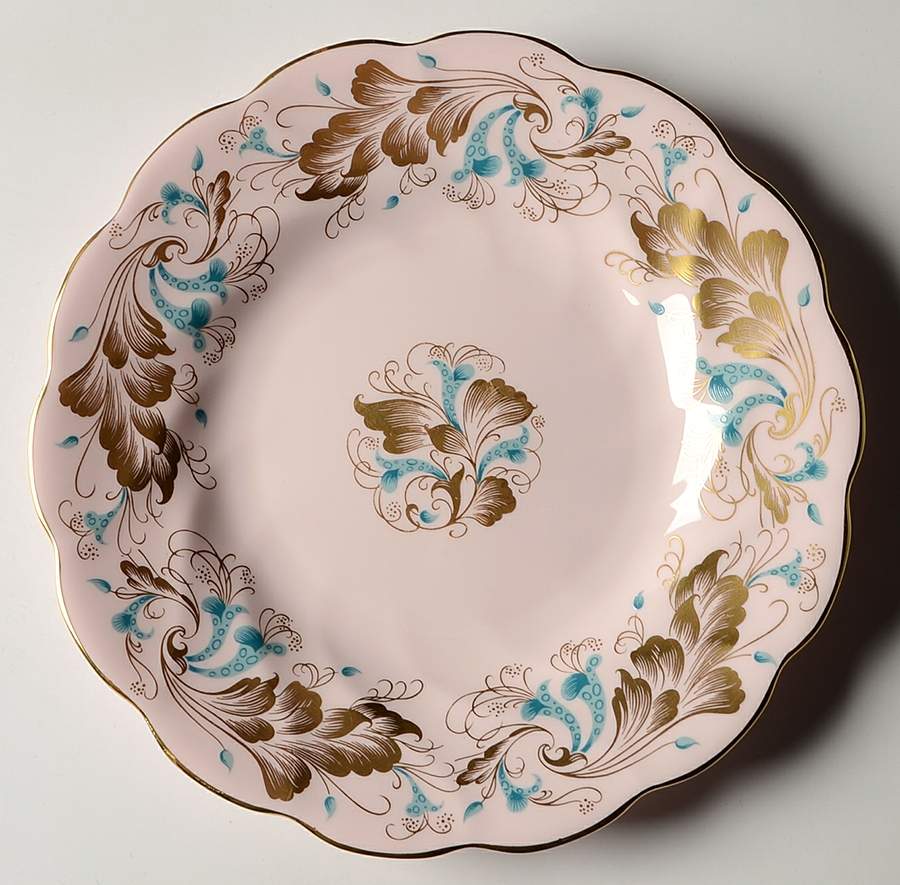 Strange Orchid (Pink Background) Salad Plate by Coalport-1