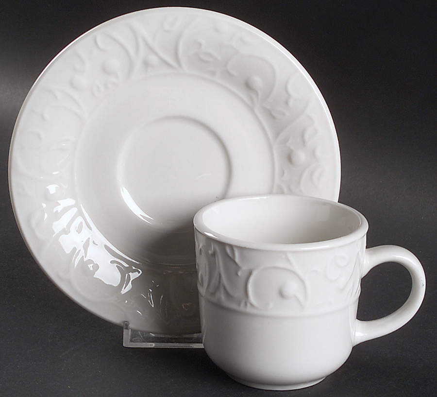 Tanglewood Flat Cup & Saucer Set by The Cellar (China)-1