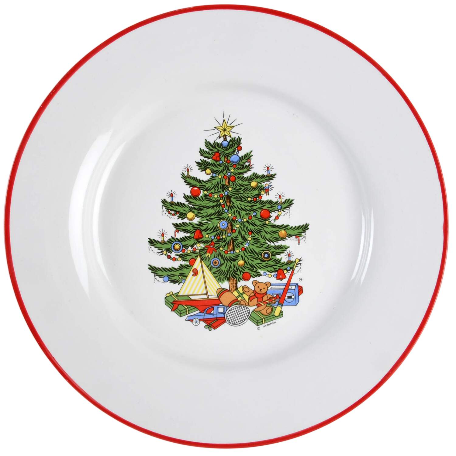 Christmas Tree White Salad Plate by Cuthbertson-1