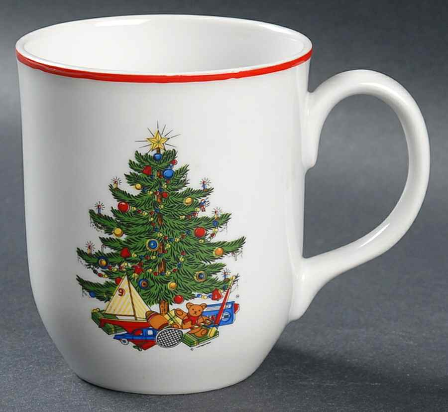 American Christmas Tree (White) Mug by Cuthbertson-1