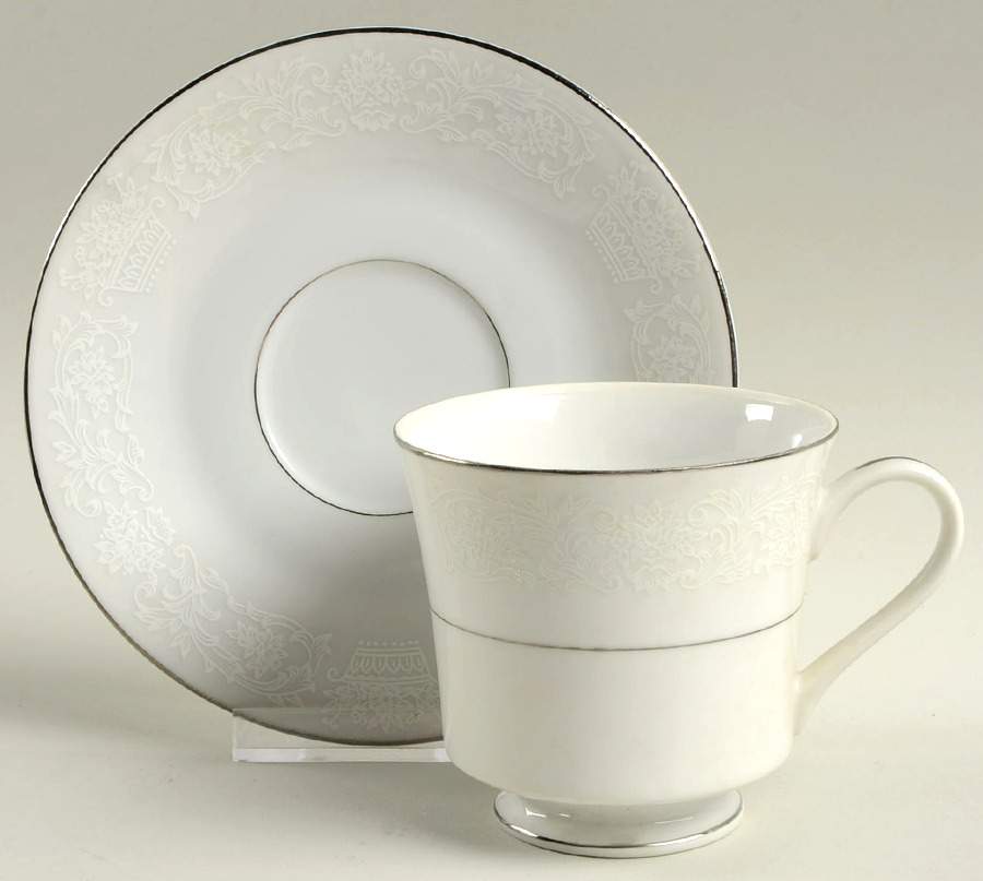 Fairy Footed Cup & Saucer Set by Crescent (Japan)-1