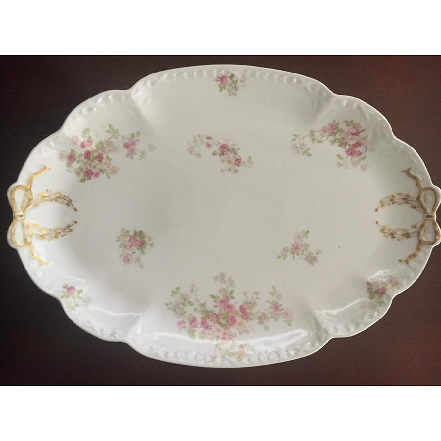 CHF418 16" Oval Serving Platter by Charles Field Haviland-1