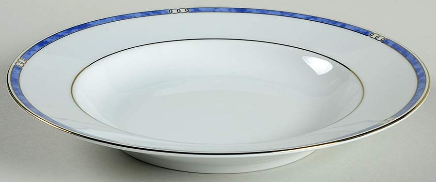 Alliance Bleu Rim Soup Bowl by Christofle-1