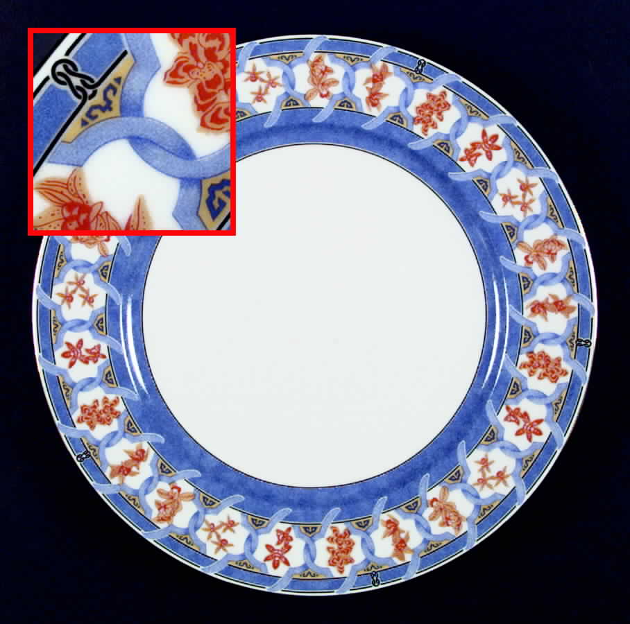 Ginkgo Bleu Dinner Plate by Christofle-1