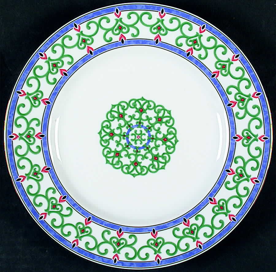 Jasmin Bleu Salad/Dessert Plate by Christofle-1