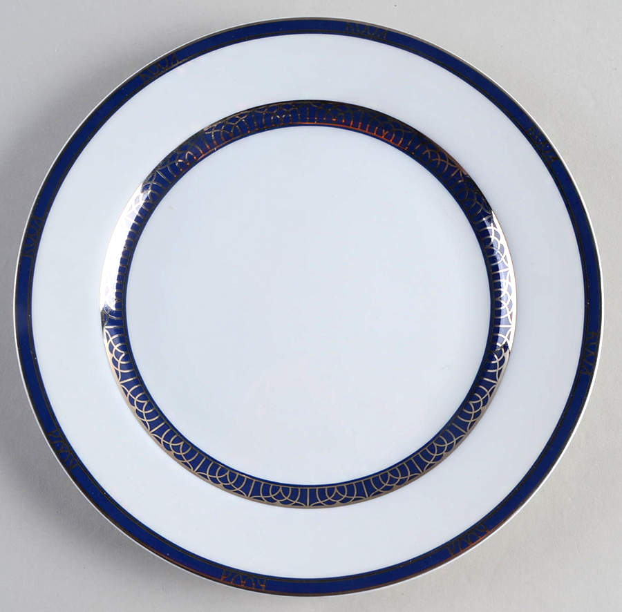 Talisman Platinum Bleu Salad/Dessert Plate by Christofle-1