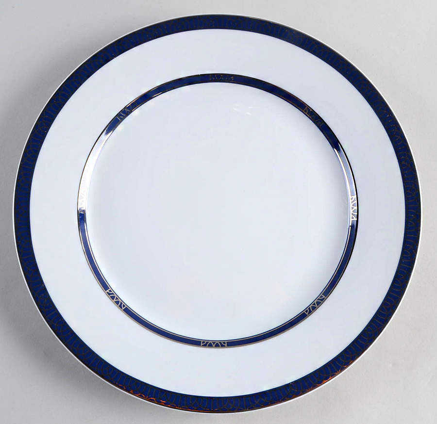 Talisman Platinum Bleu Dinner Plate by Christofle-1