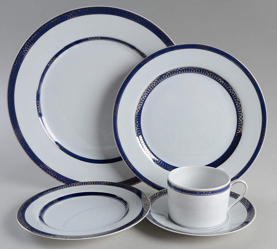 Talisman Platinum Bleu 5 Piece Place Setting by Christofle-1