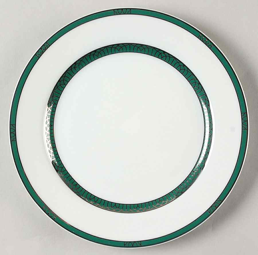 Talisman Platinum Green Salad/Dessert Plate by Christofle-1