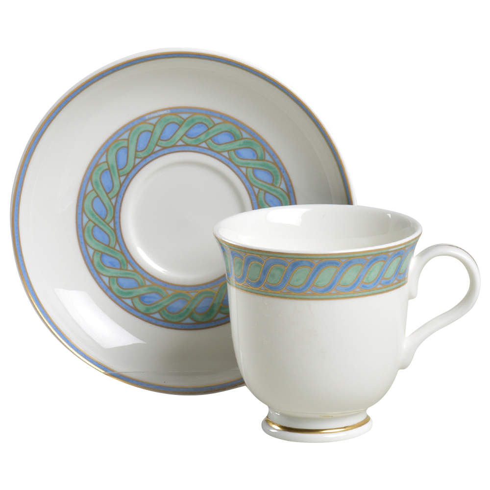Torsada Footed Demitasse Cup & Saucer Set by Christofle-1