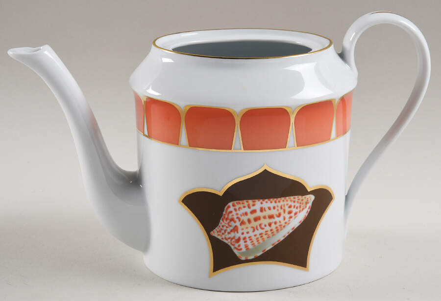 Coquilles Des Mers Teapot No Lid by Lynn Chase-1
